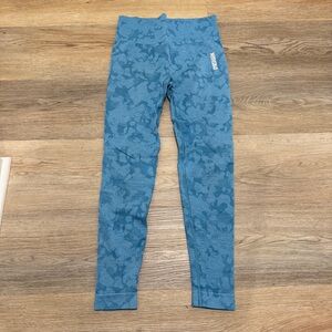 Blue camo women's gymshark Leggings